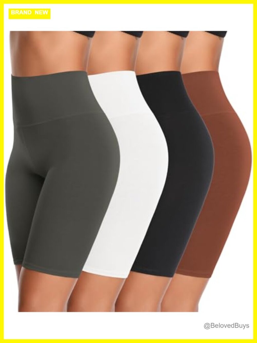 High Waisted Biker Anti Chafing Cotton Slip Shorts for Women
